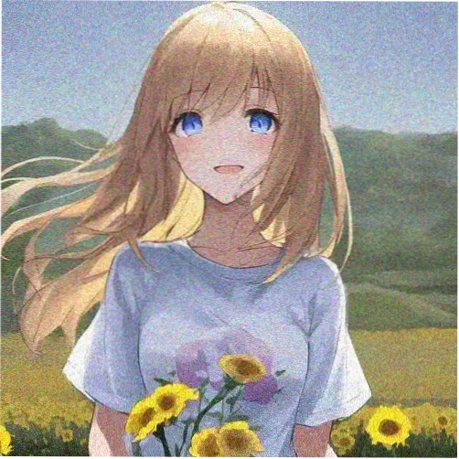 摊主阿灯的头像，手持卷尺站在幕布前